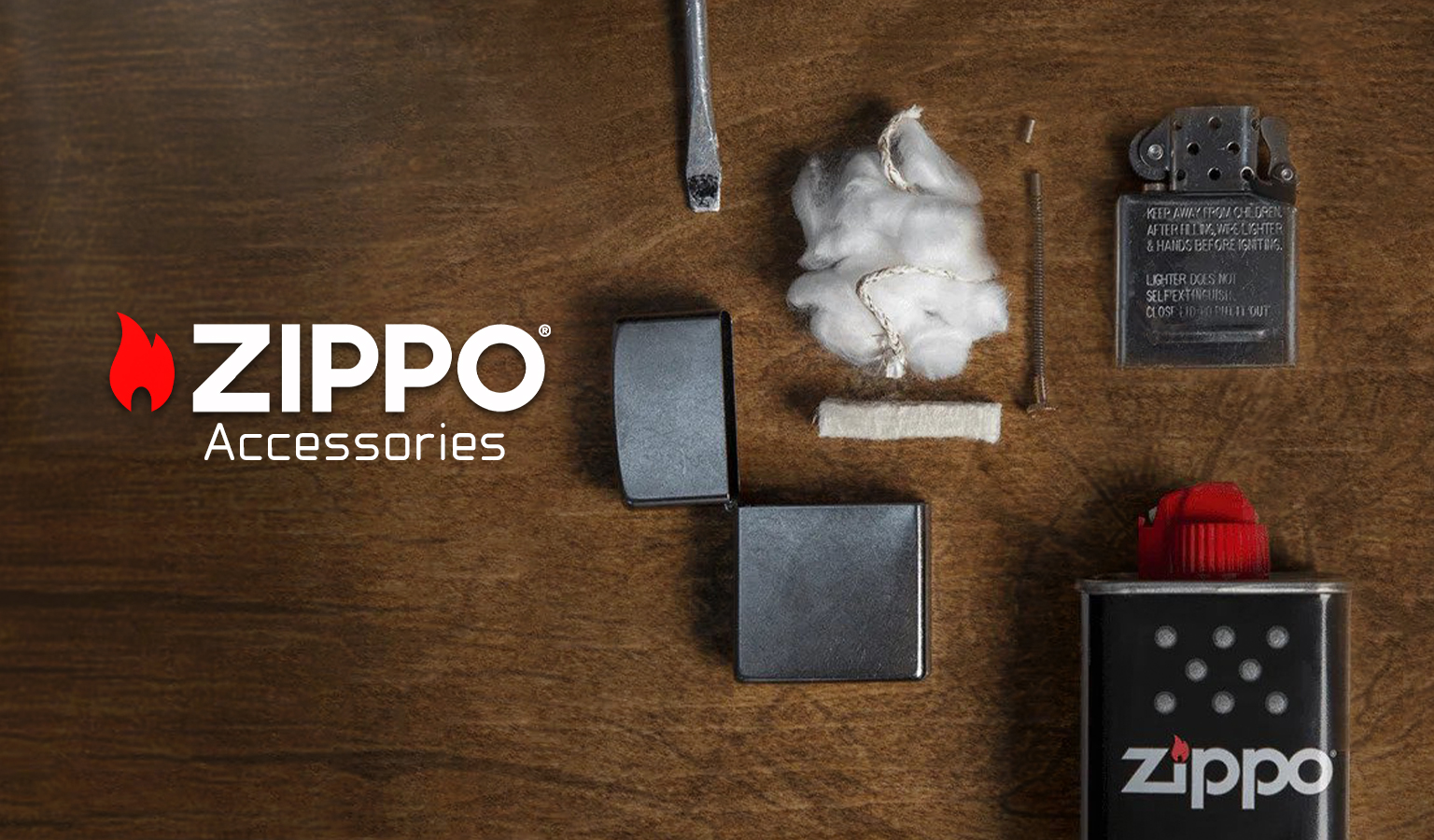 Zippo packing material, wick, flint and spring
