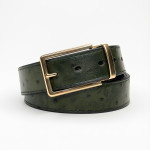 Emerald  Ostrich Pattern Belt