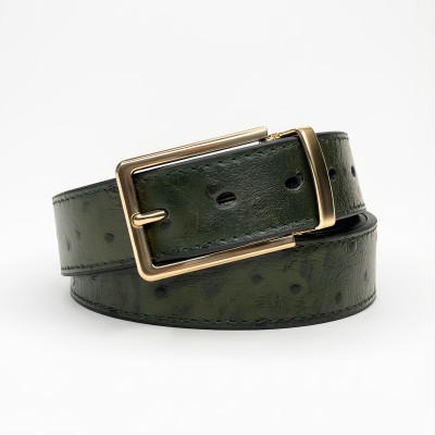 Emerald  Ostrich Pattern Belt