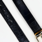 Black Croc Pattern Belt