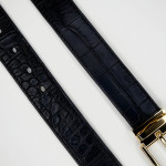 Black Croc Pattern Belt