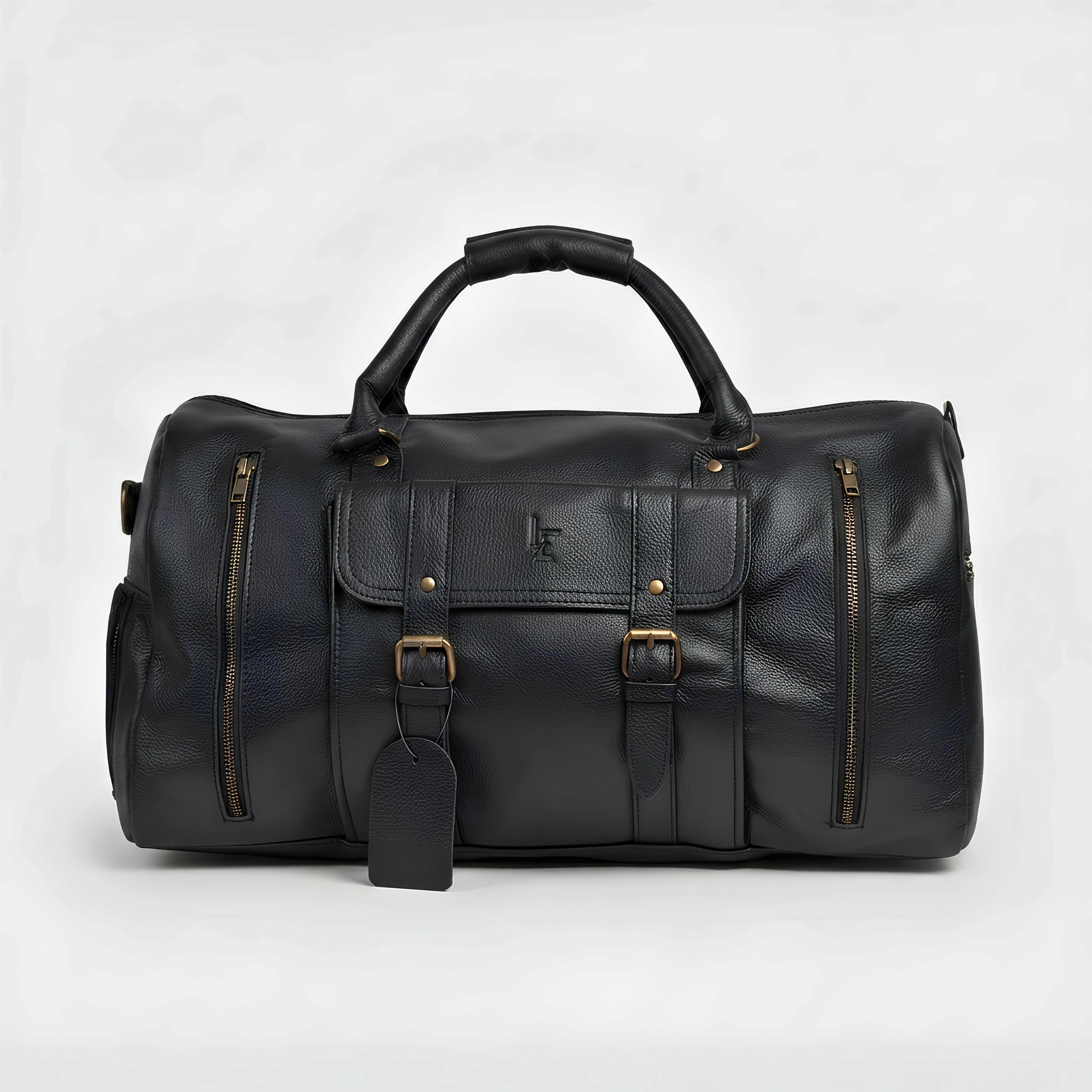 Full-Grain Leather Duffel Bag