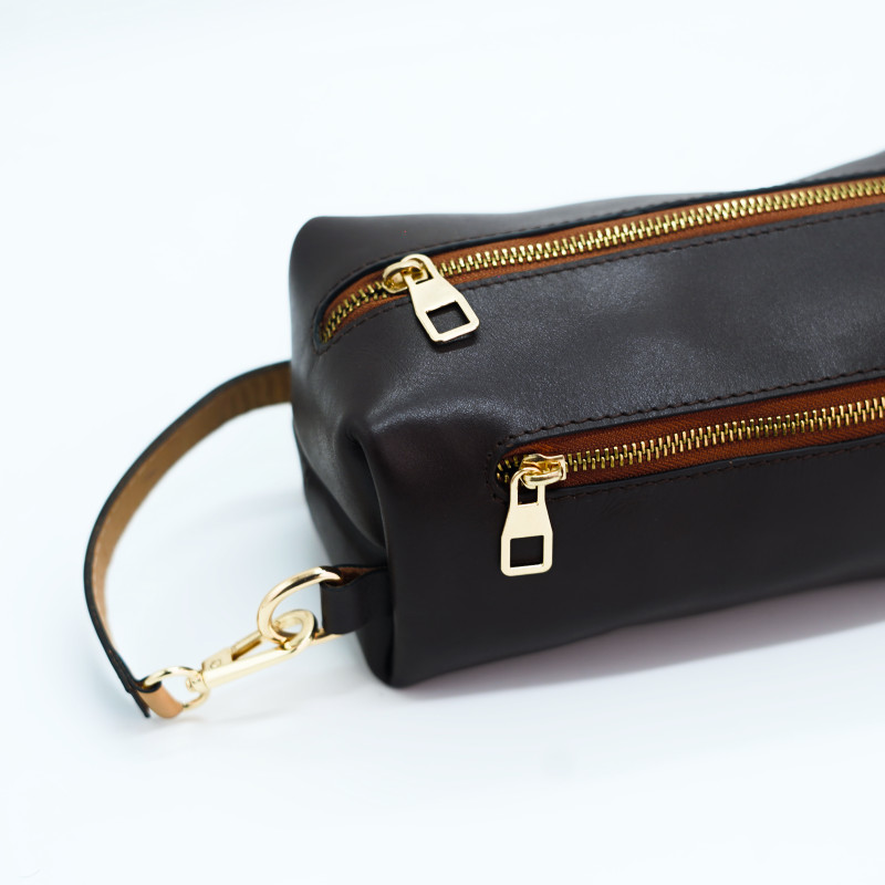 Mocha Veg-Tan Clutch Bag (Chocolate)