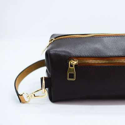 Mocha Veg-Tan Clutch Bag (Chocolate)