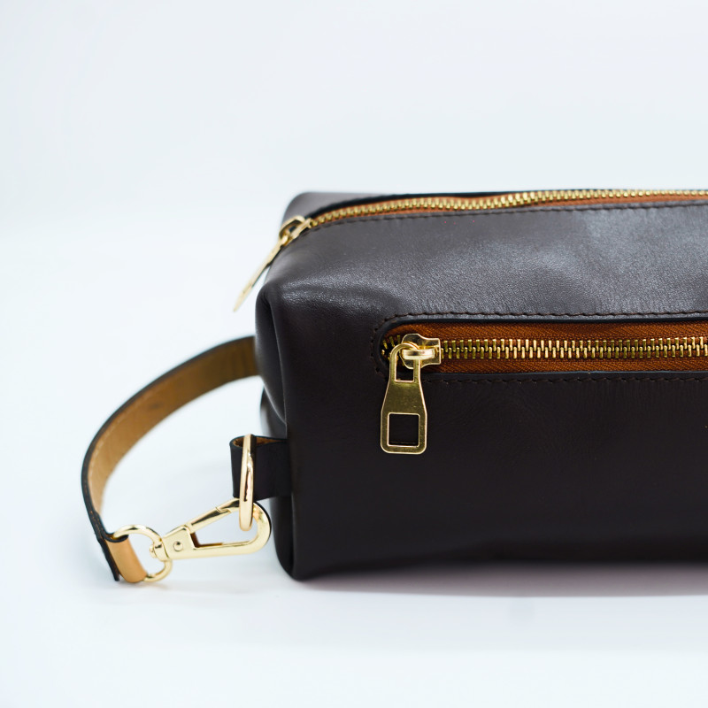 Mocha Veg-Tan Clutch Bag (Chocolate)