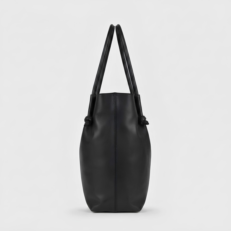 Black Knotted Tote Bag