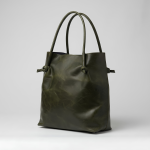 Olive Knotted Tote Bag