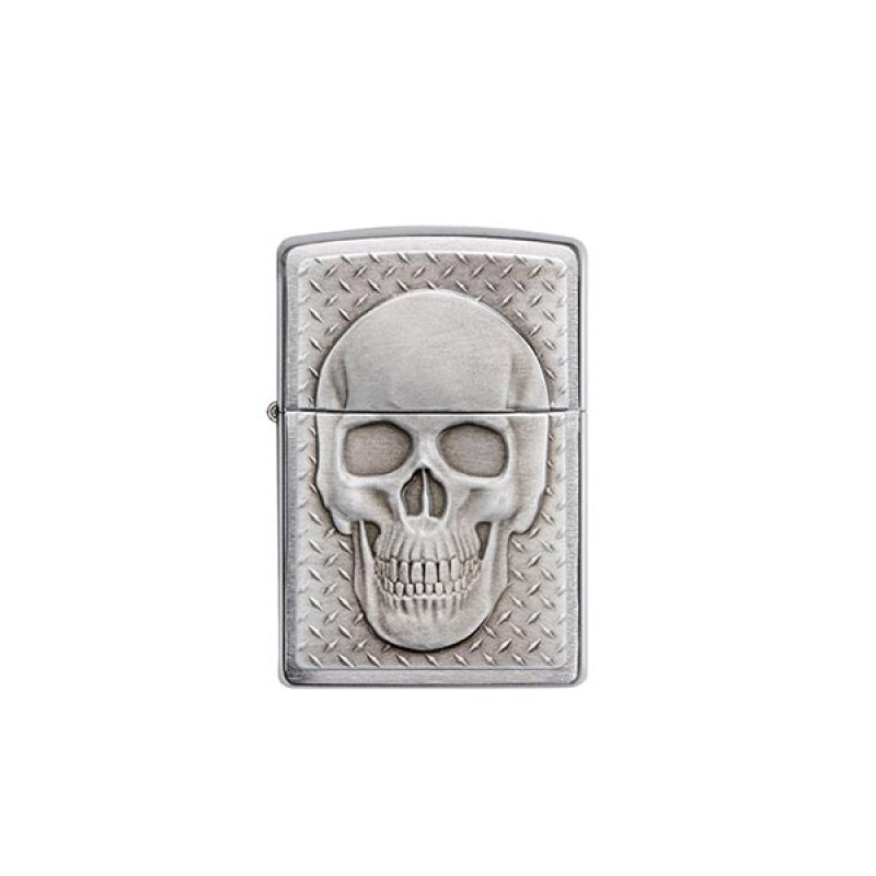 Skull with Brain Surprise-Zippo