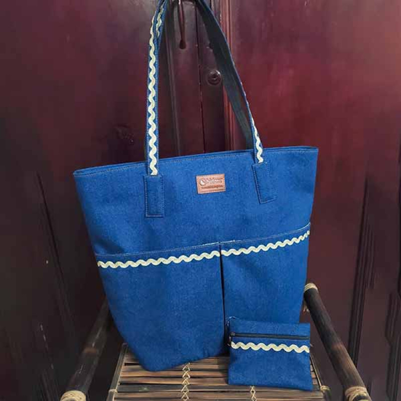 Denim Big Tote Bag