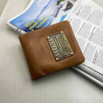 Light Brown Short Leather Wallet