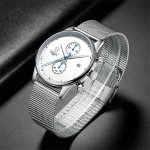 CHEETAH CH1605 FIIT E - Men's Modern and Minimalist Watch - Silver White