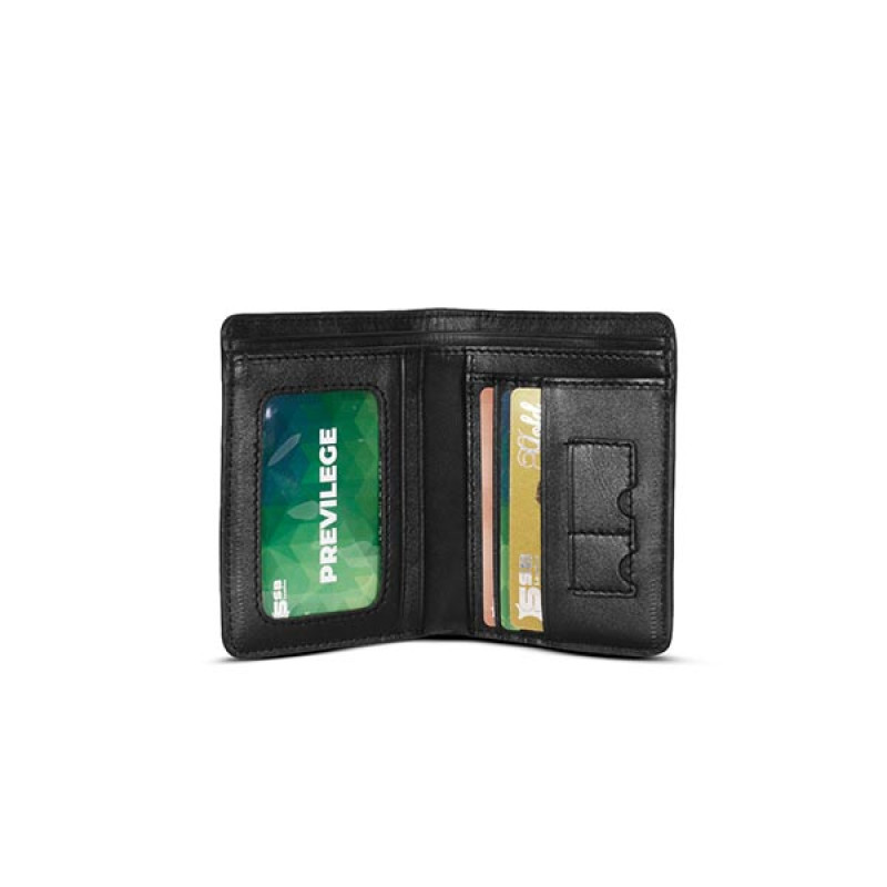 Black (Cute Er Dibba) Short Leather Wallet