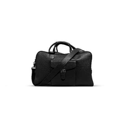 Black Leather Travel Bag