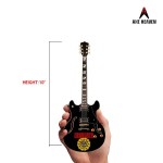 Licensed Soundgarden logo signature Chirs Cornell black hollow body mini Guitar