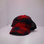 Red Check Mesh Cap