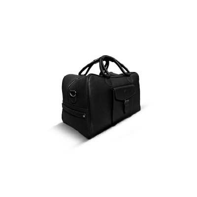 Black Leather Travel Bag