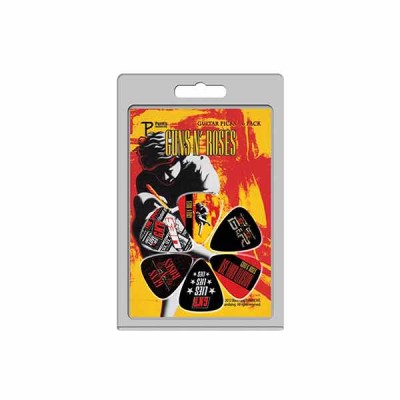 GUNS N ROSES'' OFFICIAL LICENSING VARIETY PACK GUITAR PICK SET OF SIX