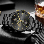 CHEETAH CH1604 ARISTO S10- Gold Hands Black Chronograph Watch for Men