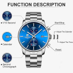 CHEETAH CH1604 ARISTO S9 - Blue Face Silver Chronograph Watch