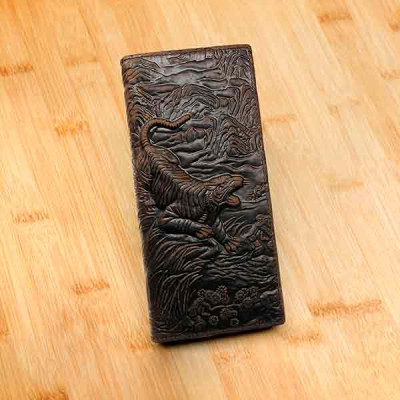 3D Tiger Long Wallet