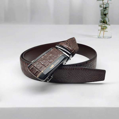 Brwon Crocodile Belt