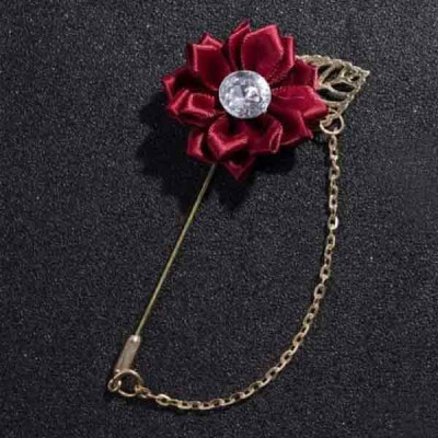 Men And Women Suit Collar Flower Brooch