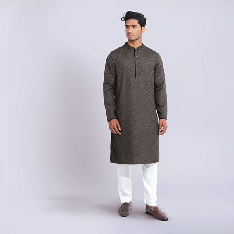 Premium Cotton Sateen Panjabi - Taimur