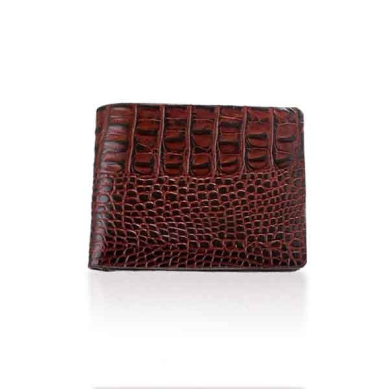 Crocodile  chocolate Wallet-Short