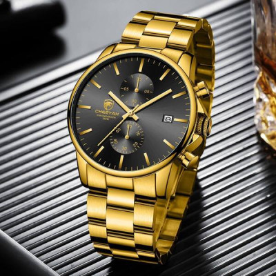 CHEETAH CH1604 ARISTO S6- Black Face Gold Chronograph Watch