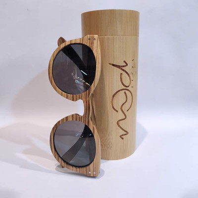 Wooden Round Sunglass