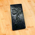 Tiger Dragon Leather Long Wallet