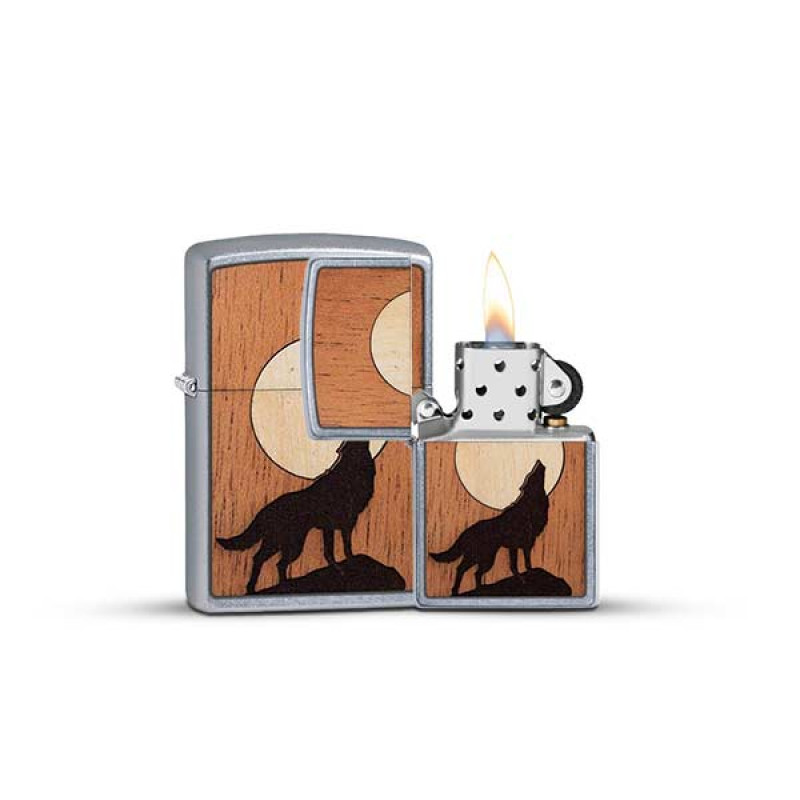 HOWLING WOLF WOODCHUCK ZIPPO