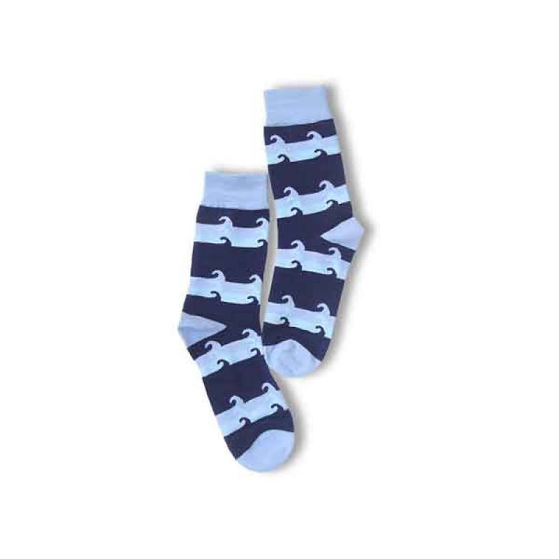 Mid Calf Wave Socks