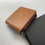 Short Wallet With Zipper