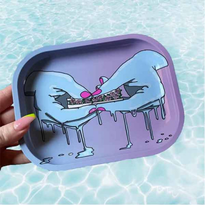 Purple Decorative Tray