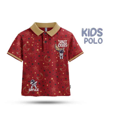 Kids Premium Polo Space Explorer T-Shirt