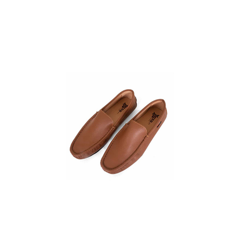 Tan Color Leather Loafers for Men