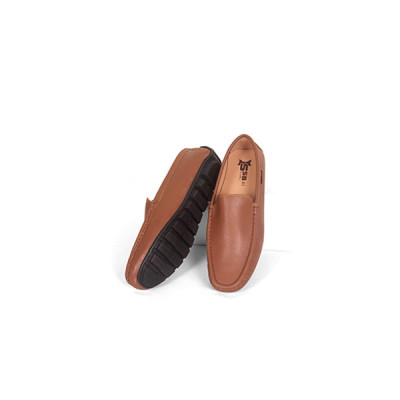 Tan Color Leather Loafers for Men