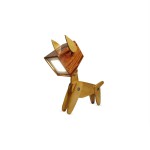 Puppy Adjustable Wood Lamp