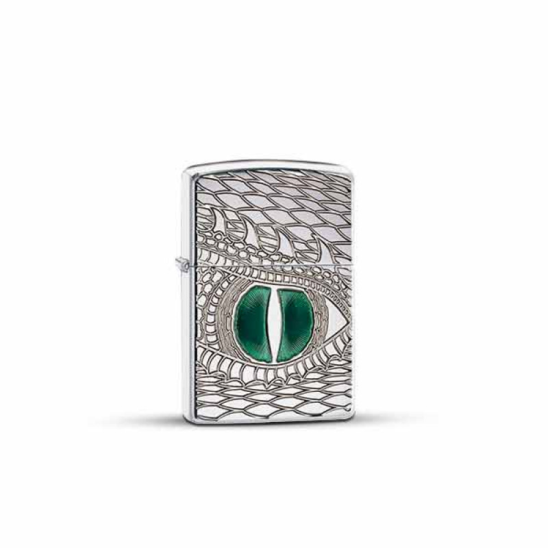 DRAGON GREEN EYE ZIPPO