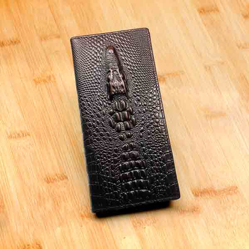 Crocodile Head Long Wallet