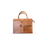 Brown Leather Ladies Laptop Bag