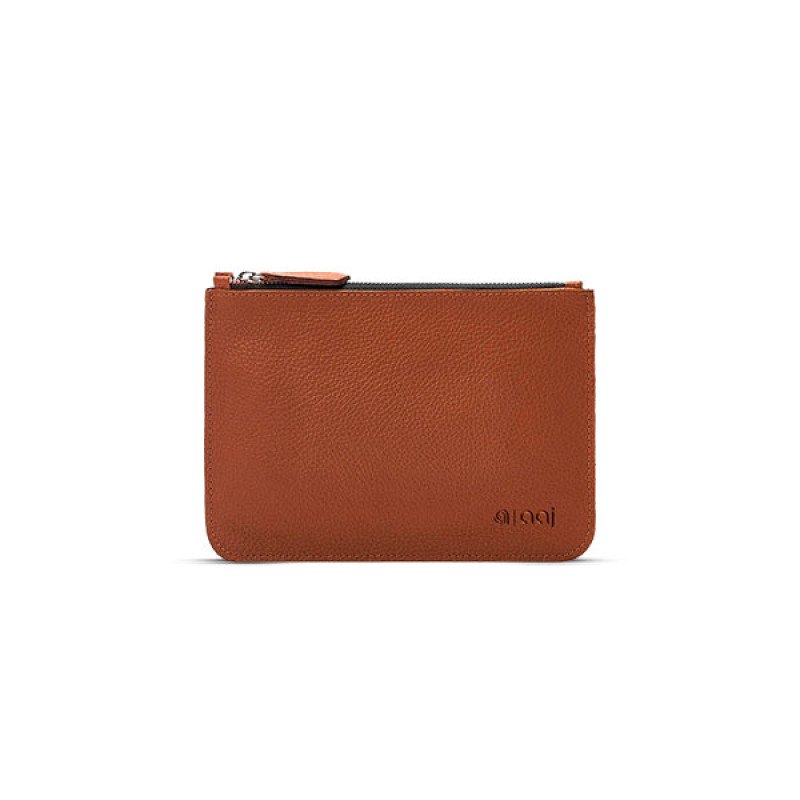 Leather Zipper Pouch