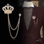 Men's Suit Brooch Crown Chain (EL-TY B 14)