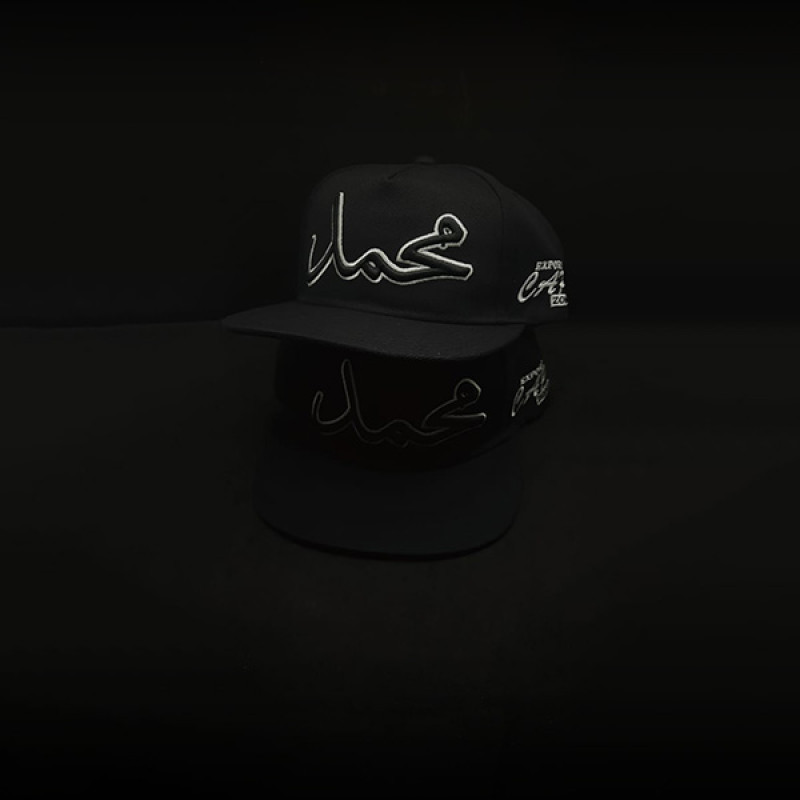 Black Cap With Embroidery