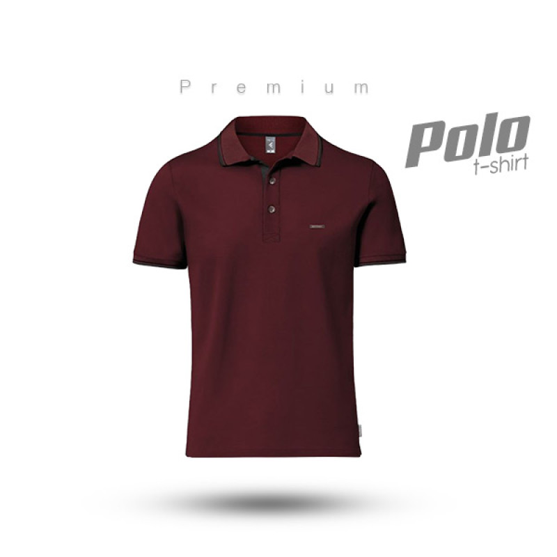 Fabrilife Premium Double PK Cotton Polo - Maroon