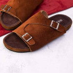 Suede Sandal - Double Belt