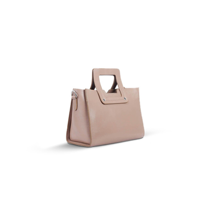 Square Leather Handbag