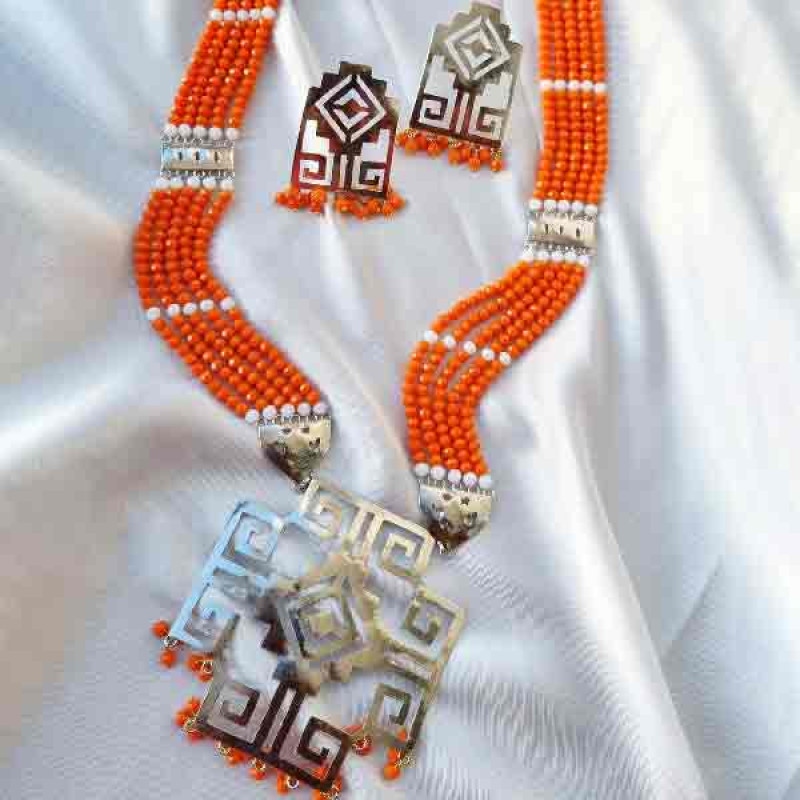 XENIA ORANGE NECKLACE