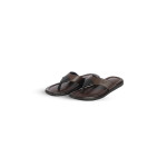 Mens Chocolate Leather Sandal